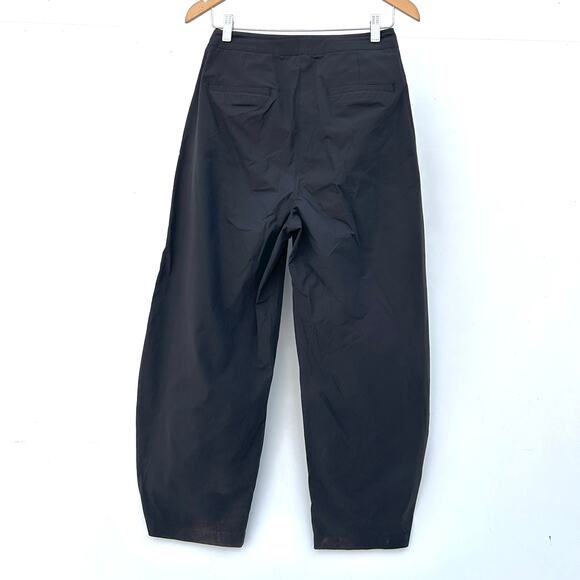 Amomento Women’s Curved Leg Pants Barrel Wide Cropped Small 0 Cotton - Picture 10 of 13